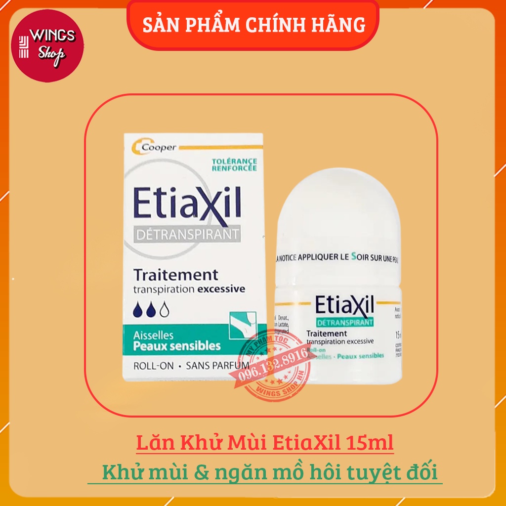 Lăn Khử Mùi EtiaXil Dành Cho Da Nhạy Cảm 15ml