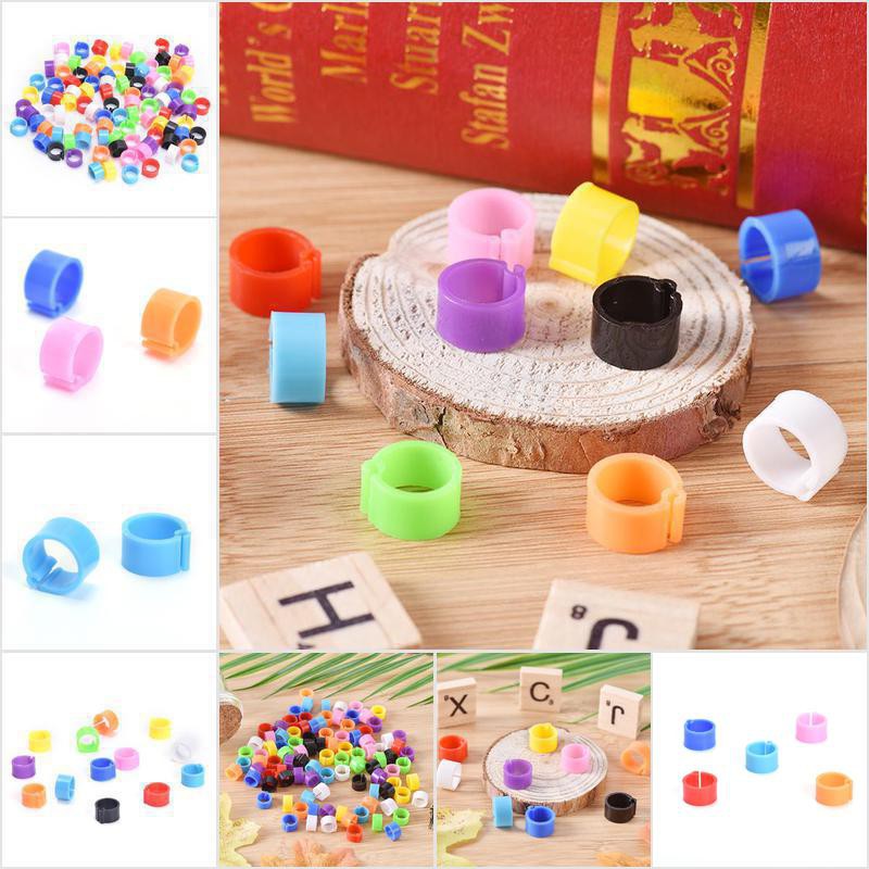 100 nhẫn khoá xích chân gia cầm/ chim 8mm