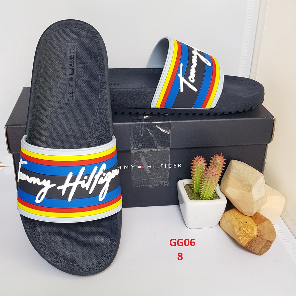 Dép nam Tommy Hilfiger Men's Rayce Pool Slides - Navy chính hãng