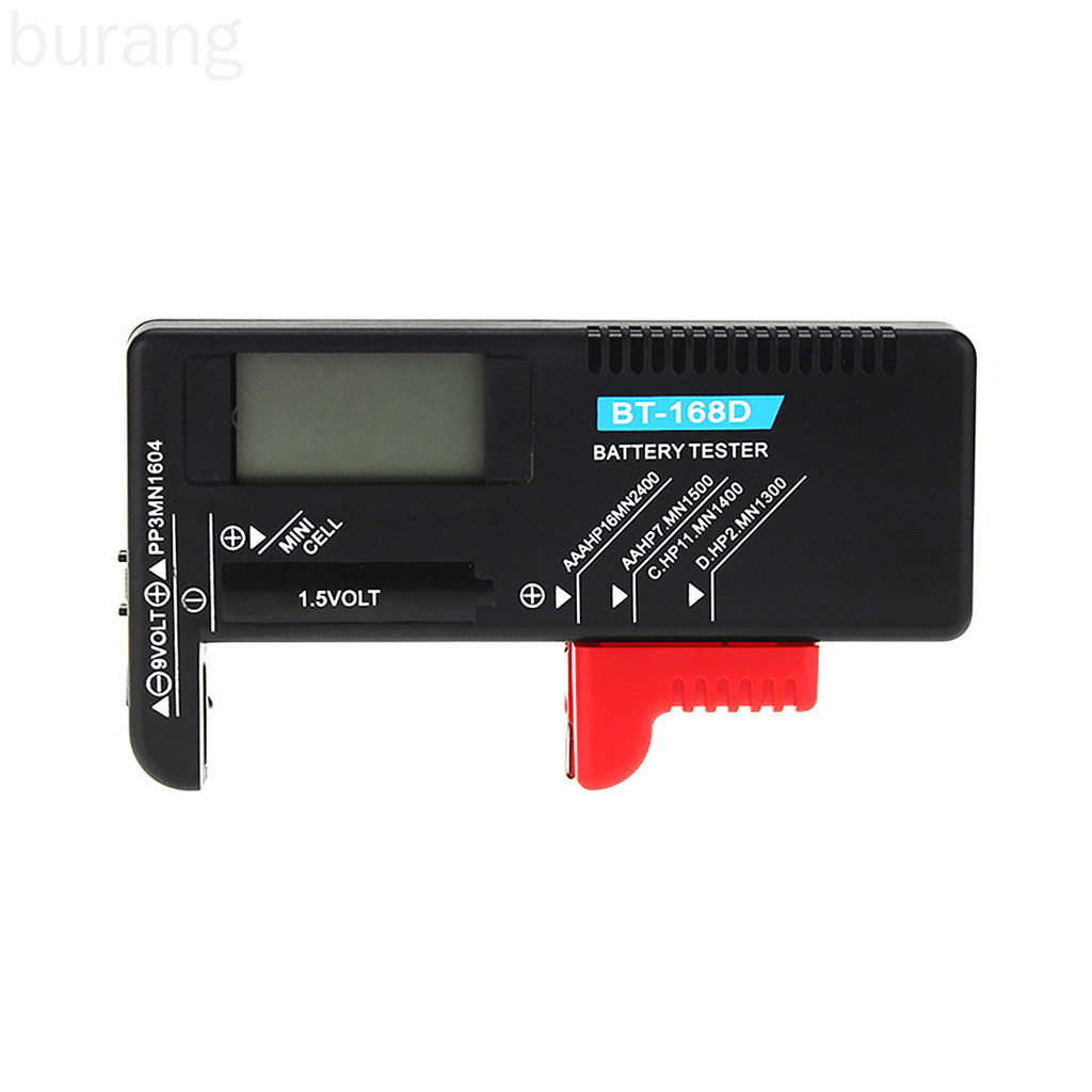 Digital Battery Tester Volt Checker for 9V 1.5V Button Cell Universal Rechargeable AAA AA C D Battery Testing Device burang