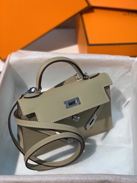 Túi HM KELLY SIÊU CẤP SIZE 20 màu nude