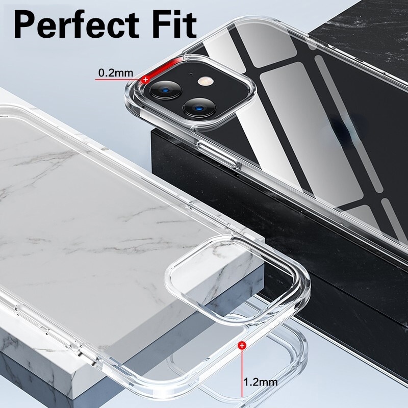 Ốp điện thoại TPU mềm siêu mỏng chống rơi thích hợp cho iPhone 13/13 mini/13 Pro/13 Pro Max