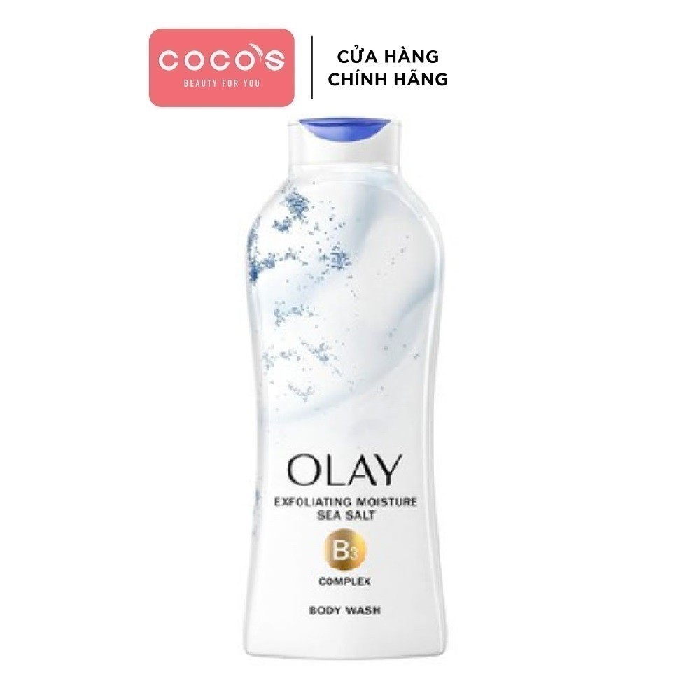 Sữa tắm Olay Body Hương Muối Biển - wash Daily Exfoliating With Sea Salts USA 650ml