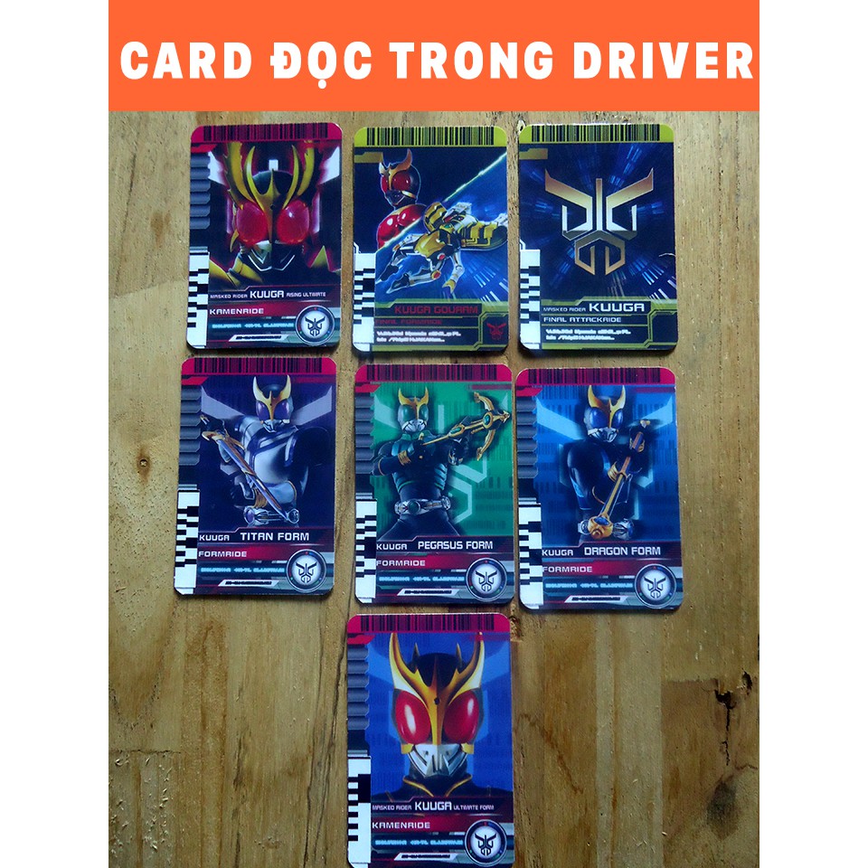 Set 7 thẻ Kuuga đọc được - KamiShop - Kamen Rider Card
