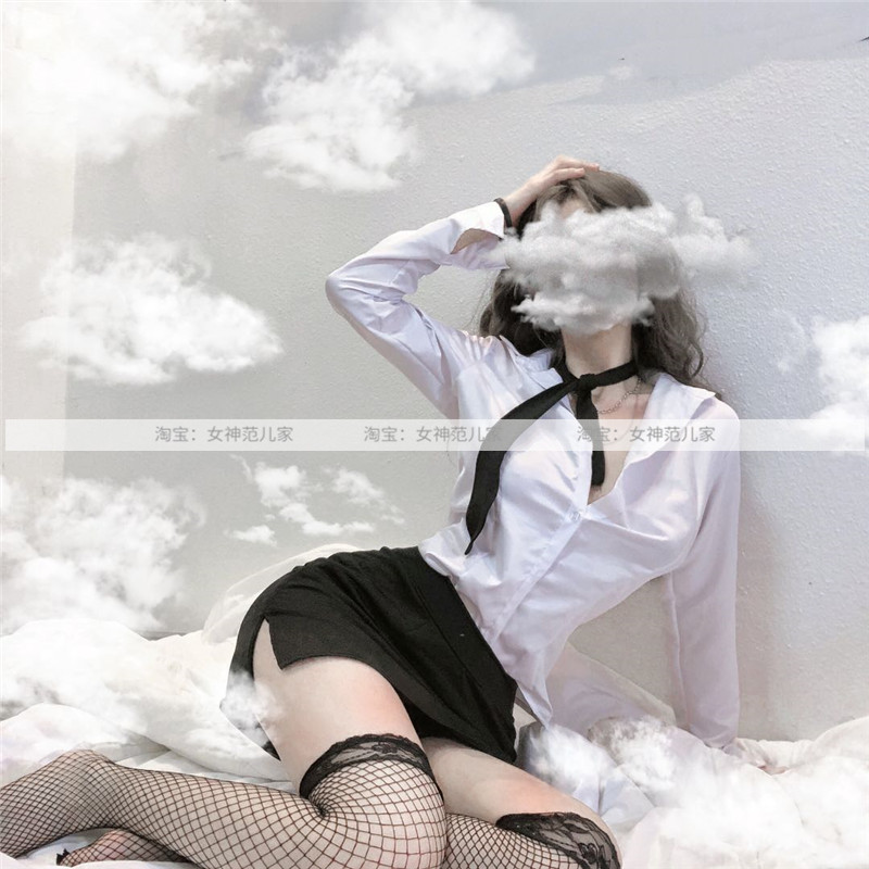 Bộ đồ ngủ LEOSOXS hoá trang thư ký kiểu dáng quyến rũ dành cho nữ