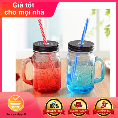 LY QUAI THUỶ TINH CÓ ỐNG HÚT 480ml | BigBuy360 - bigbuy360.vn
