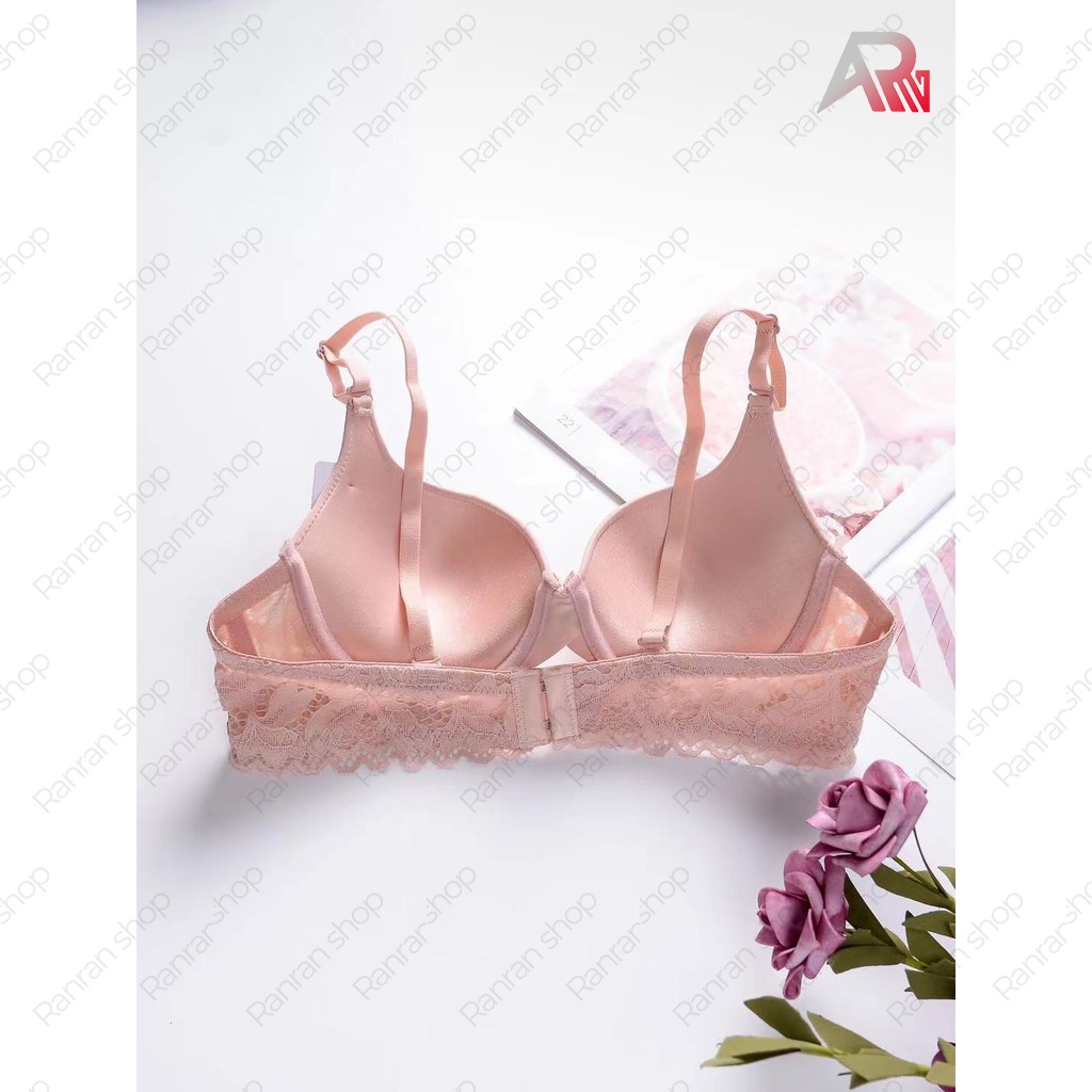 Áo Ngực Trơn Ren Hai Bên Mút Vừa Có Gọng Chính Hãng