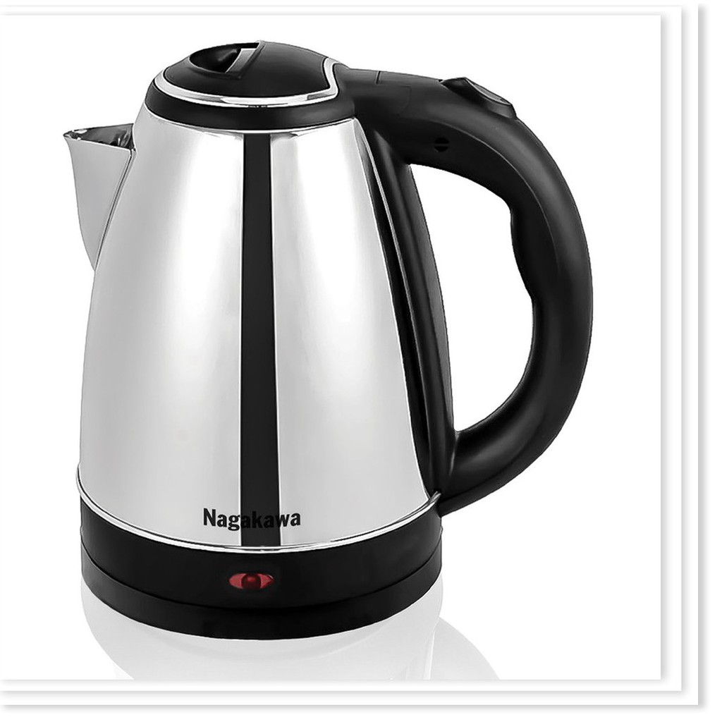 [Nhập NAGA0308 giảm 10K] Ấm Siêu Tốc Nagakawa NAG0308 (1.8 Lít) - Hàng Chính Hãng - Bảo hành 12 thán
