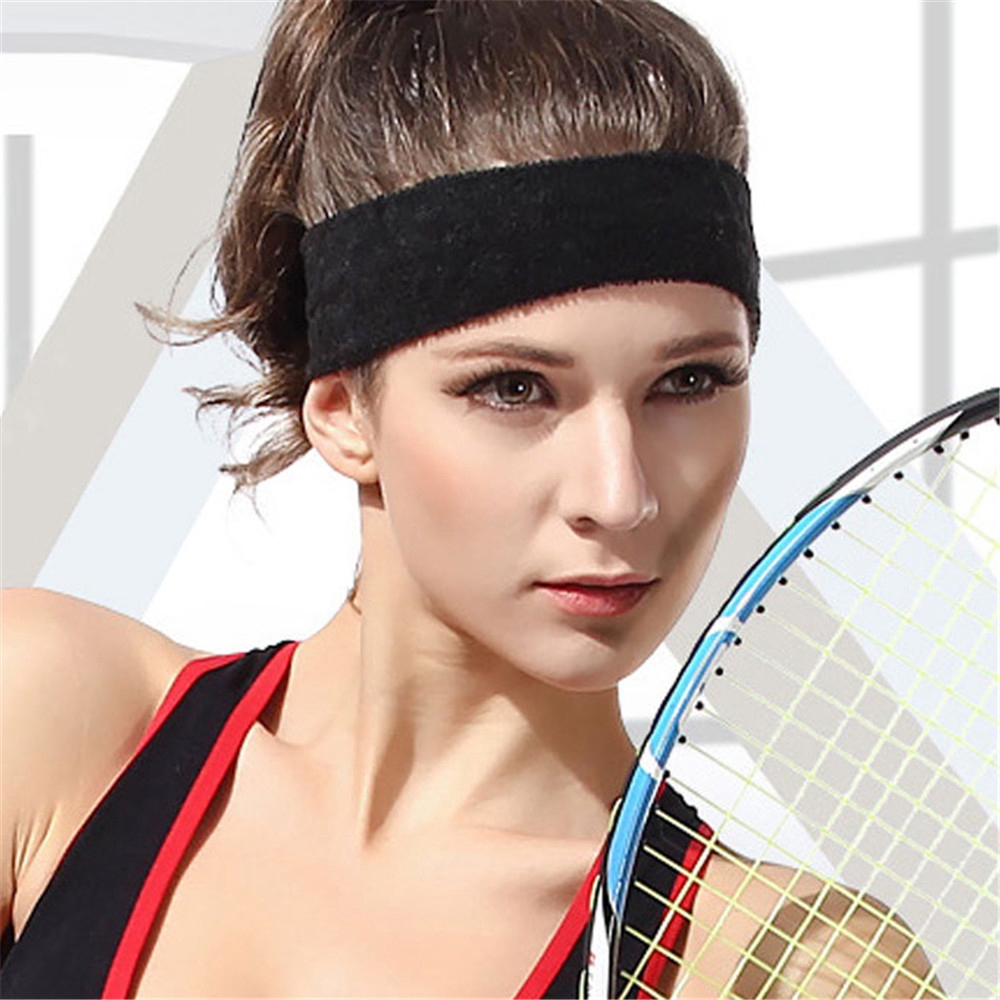 Băng đô cotton hút ẩm khi chơi tennis/yoga/bóng rổ/chạy bộ/gym