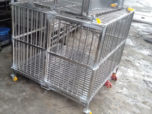Chuồng chó inox 100*100*106 SHIP HỎA TỐC TPHCM