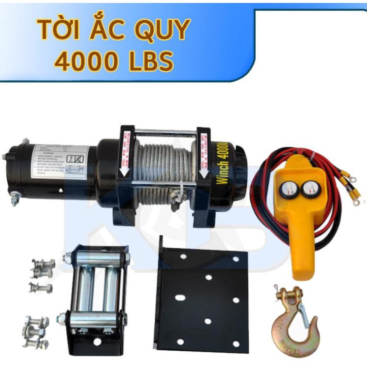 TỜI ĐIỆN CỨU HỘ 12V -DC 4000 LBS