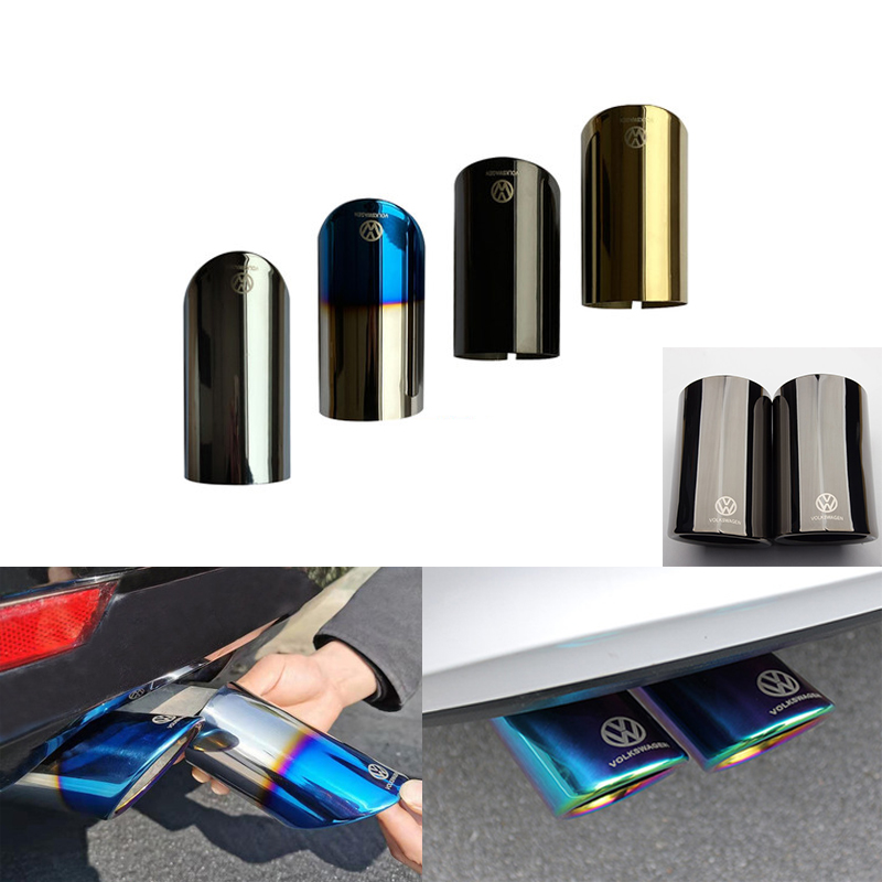 VOLKSWAGEN Ốp Ống Pô Xe Hơi Bằng Thép Không Gỉ Dành Cho VW Jetta MK6 1.4T Polo Golf 6 Golf 7 MK7 1.4T