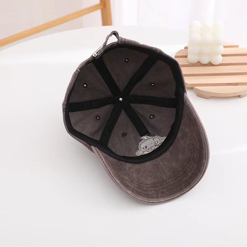 Mũ Lưỡi Trai Che Nắng Thêu Hình Chú Vịt Kiểu Hàn Quốc Dễ Thương Cho Bé