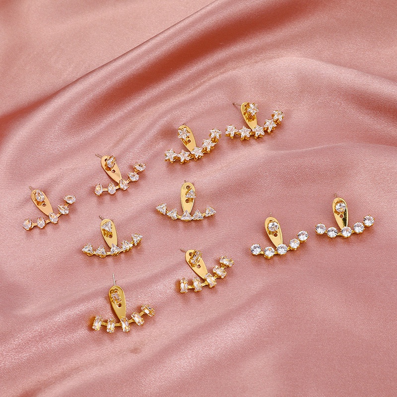 Bông Tai Hình Hoa Nhỏ Đeo Sau Lưng Phong Cách Hàn Quốc