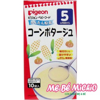 Soup bắp sữa bí đỏ (bột ngô) Pigeon cho bé 5 tháng tuổi