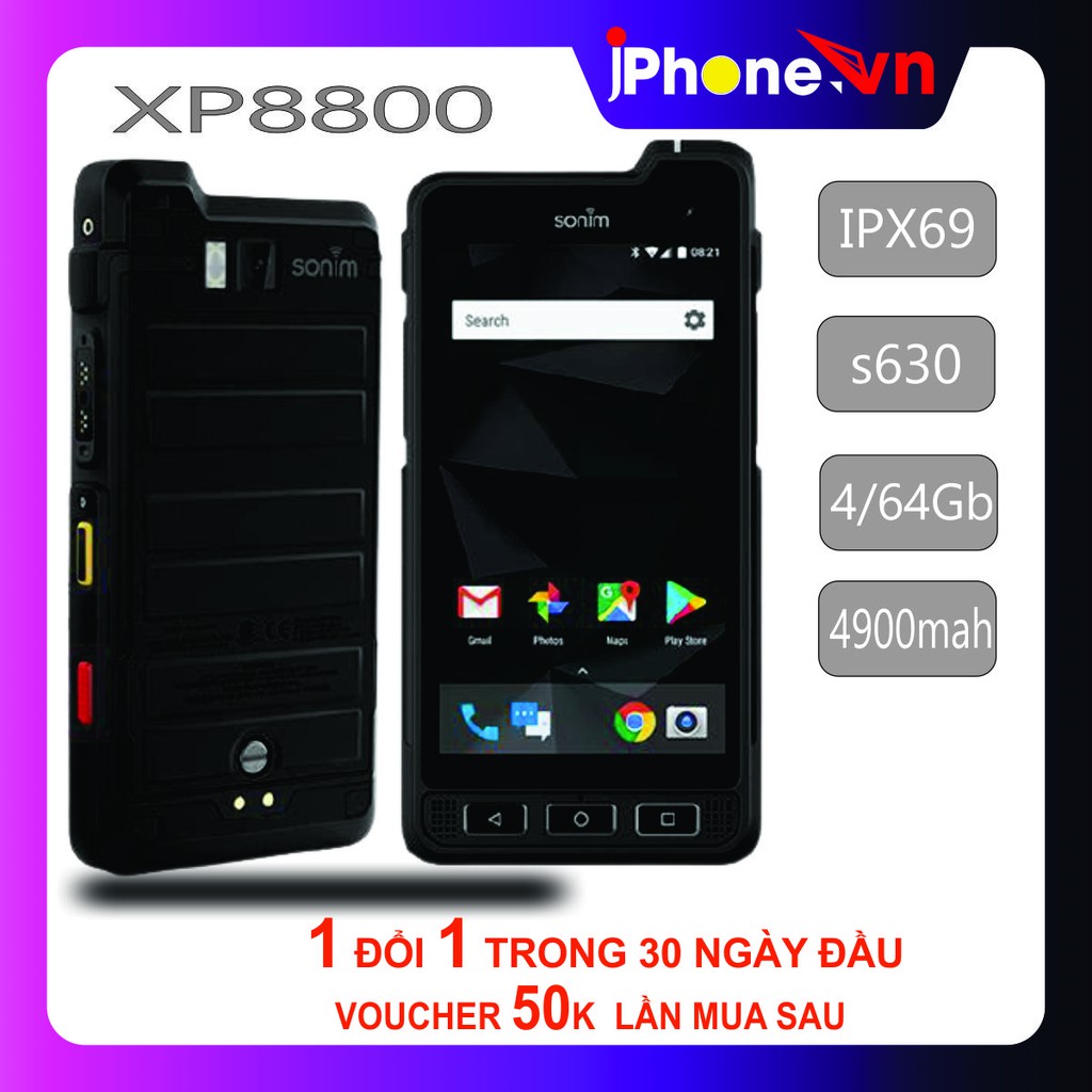 Điện thoại SONIM XP8800 2 SIM siêu bền ,siêu chống nước pin khủng 4900mah