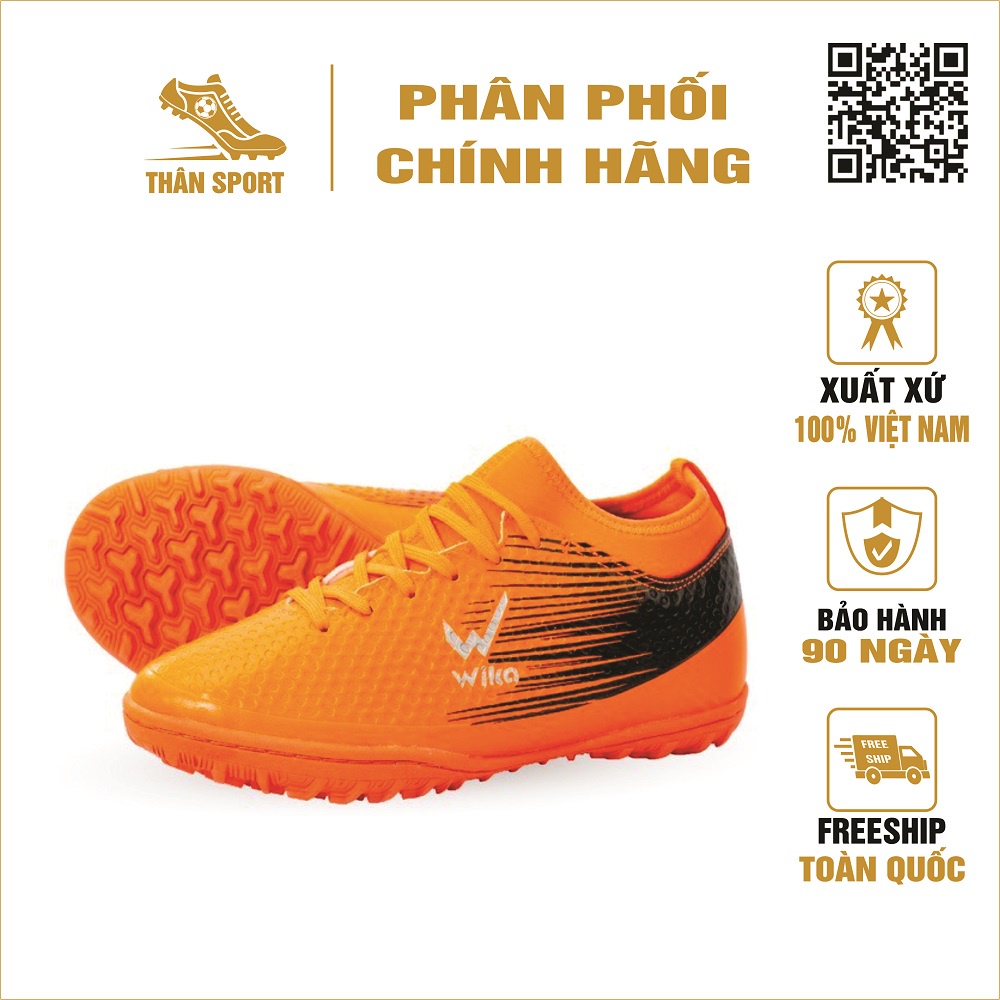 Giầy đá bóng trẻ em Wika Flash sân cỏ nhân tạo - Đế cao su