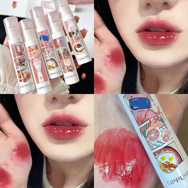 Son Môi Cappuvini 6 Màu Tùy Chọn Chống Nước Lâu Trôi Không Phai Cho Nữ