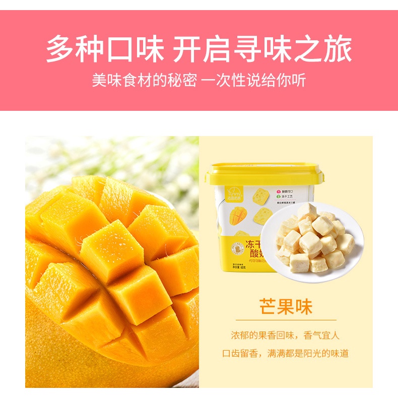 [ Tốt cho sức khỏe ] VIÊN SỮA CHUA KHÔ HOA QUẢ/SỮA CHUA TRÁI CÂY SẤY HỖ TRỢ TIÊU HÓA TỐT HỘP 60G