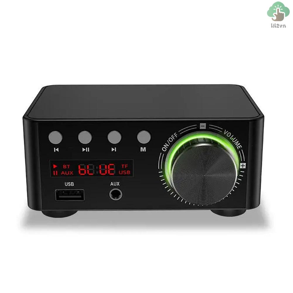 Bộ khuếch đại âm thanh kỹ thuật số BT mini di động đa năng cho xe hơi và nhà ở