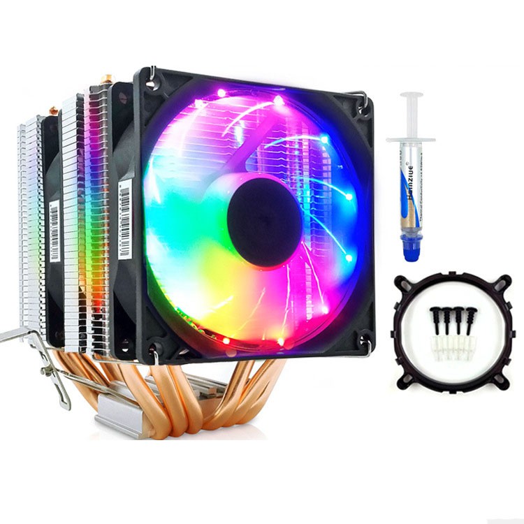 Tản Nhiệt Khí Snowman M-X6 Led RGB Dual Fan - Hỗ Trợ All CPU