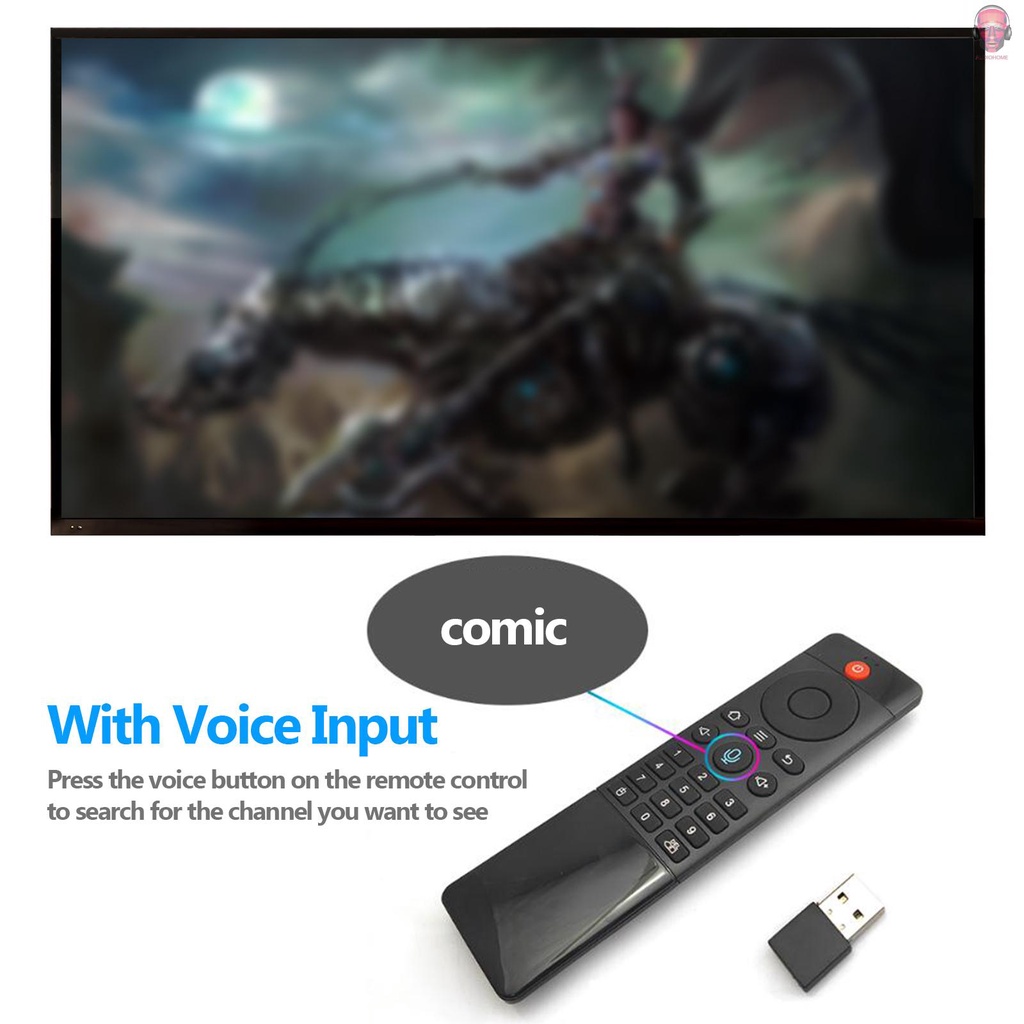 Thiết Bị Điều Khiển Từ Xa TZ06 2.4G Mini USB Không Dây Kèm Đầu Vào Âm Thanh Cho Android TV Box HTPC Mini PC
