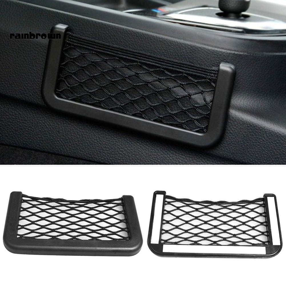 Túi lưới đựng điện thoại gắn xe hơi tiện lợi tùy chọn kích thước