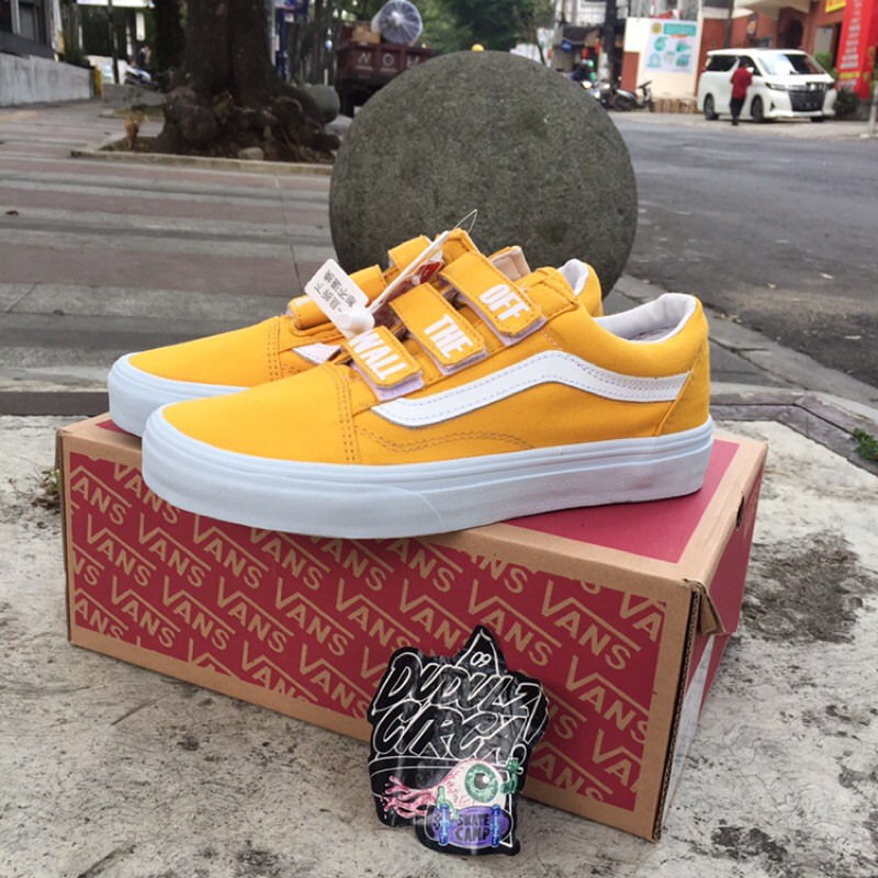 Giày Thể Thao Vans Old Skool V Off The Wall Màu Trắng Đen