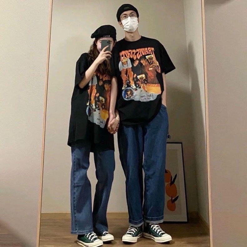 [Ả𝐧𝐡 +Video 𝐓𝐡ậ𝐭] Áo thun tay lỡ TRAVISSCOTT In Hình 3D Cao Cấp , Áo thun unisex nam nữ form rộng oversize | BigBuy360 - bigbuy360.vn