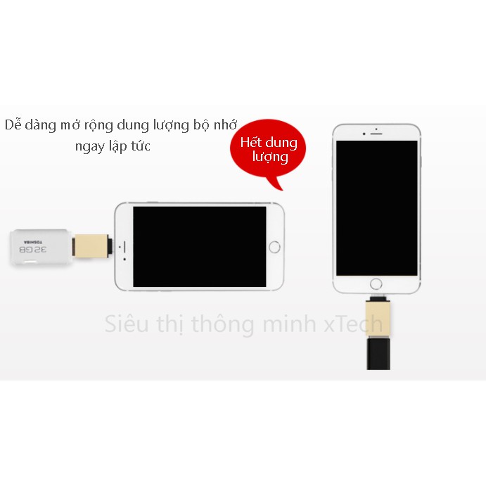 Đầu chuyển đổi Type C sang USB 3.0 - OTG - Hợp kim cao cấp | BigBuy360 - bigbuy360.vn