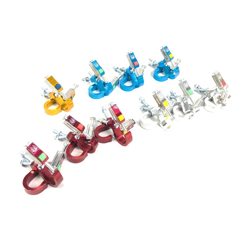 Cặp Móc treo đồ CNC trên xe máy kiểu bấm bật Greennetworks