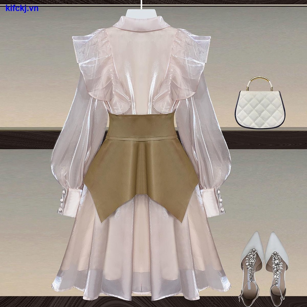 Đầm dáng dài chiết eo thời trang thanh lịch dành cho nữ | BigBuy360 - bigbuy360.vn