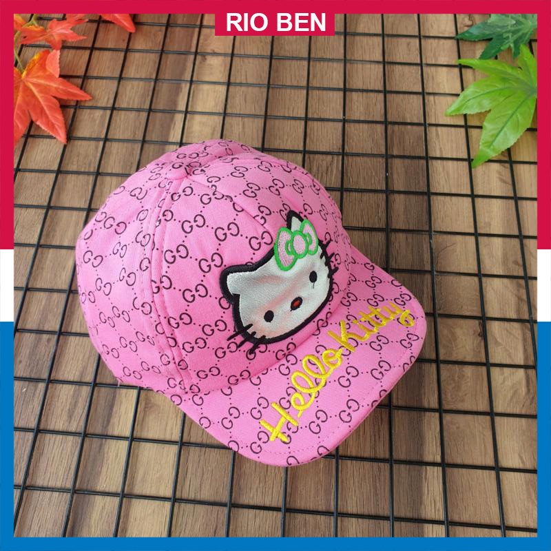 Nón bé gái thời trang hình Hello Kitty, bé từ 1-3 tuổi RBN034