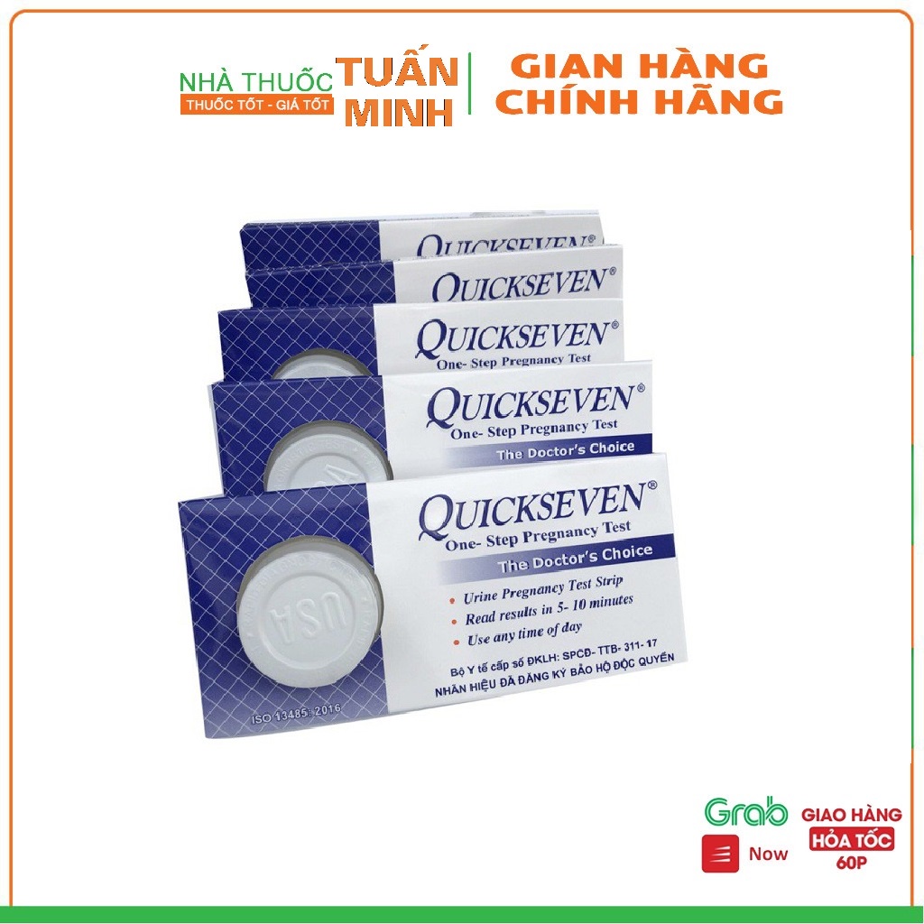 Que thử thai QUICKSEVEN: nhanh chóng, chính xác, một bước thử ra kết quả