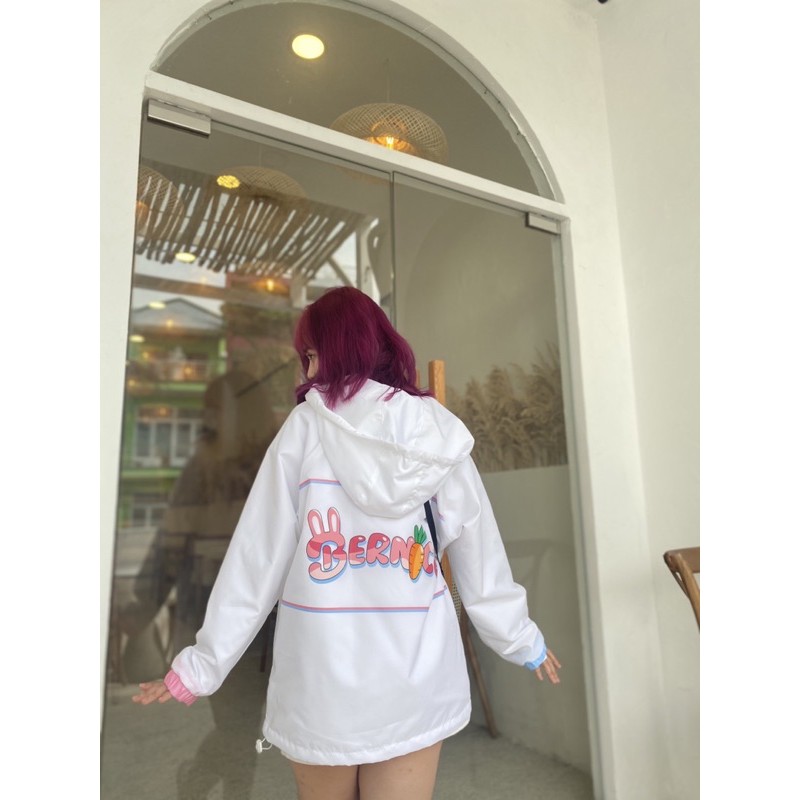 Áo khoác Bernice Carrot Trắng chống nước 90% (Jacket Bernice Carrot - White) | BigBuy360 - bigbuy360.vn