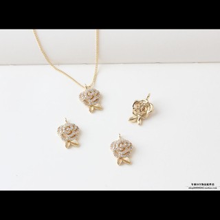 Dây chuyền mạ vàng 18k đính đá zircon