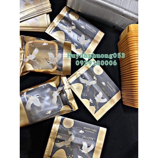 Set túi + khay bánh trung thu 50g , Hạc ( set 100 cái)