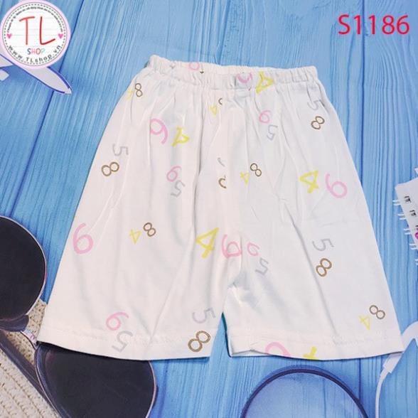 Thời Trang Trẻ Em -Bộ đùi họa tiết chữ số – Quần Áo Bé Trai - Bộ Bé Trai - Quần Áo Bé Gái - Bộ Bé