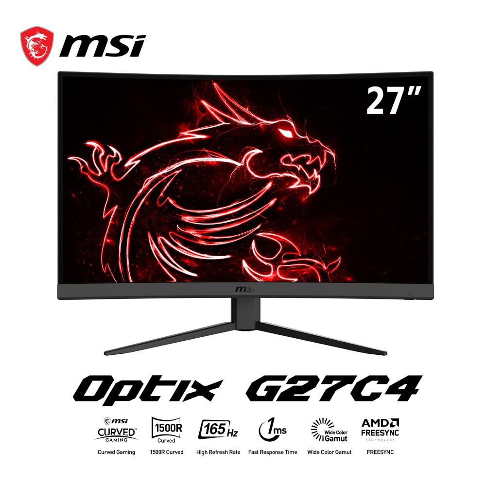 Màn hình cong Gaming MSI Optix G27C4 27" 1ms VA 165Hz chuyên game