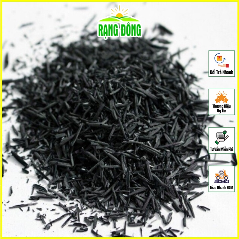 Trấu Hun Nguyên Hạt Sfarm đã xử lý (túi 5dm) bổ sung Kali cho cây - Hạt giống Rạng Đông