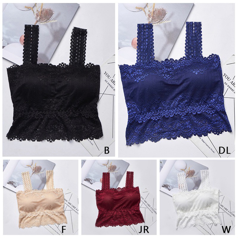 Sexy Women's Lace Vest Sexy One-Piece Casual Lace Embroidered Tube Top Corset Top | BigBuy360 - bigbuy360.vn