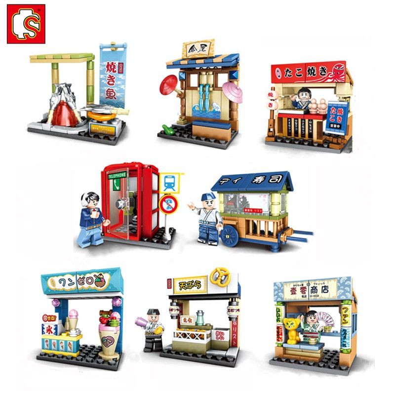 Mô hình đồ chơi lắp ráp cửa hàng Nhật Bản  - 601078 Japan Shop