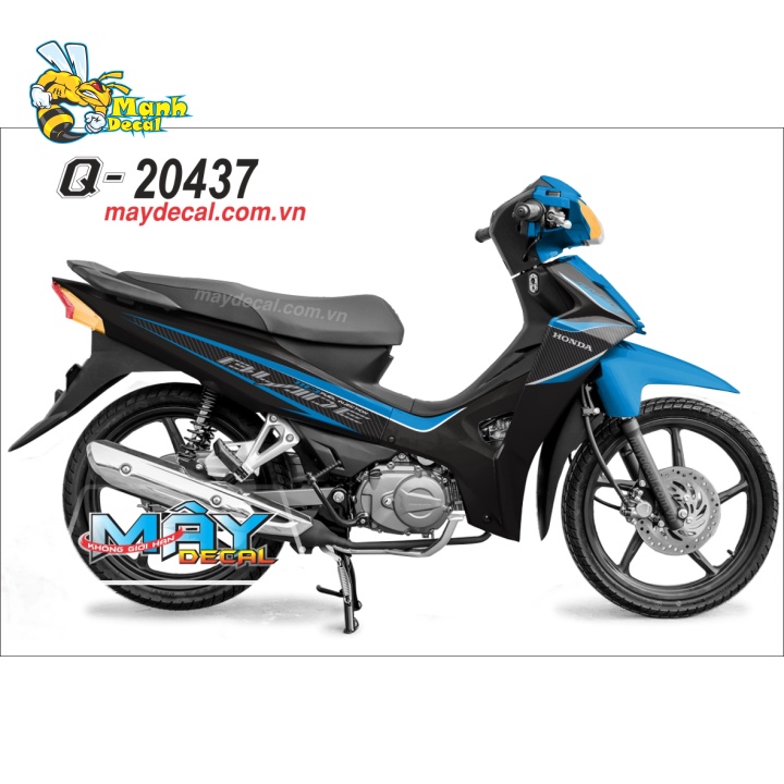 Ten rời xe honda wave blade 110 xanh đen