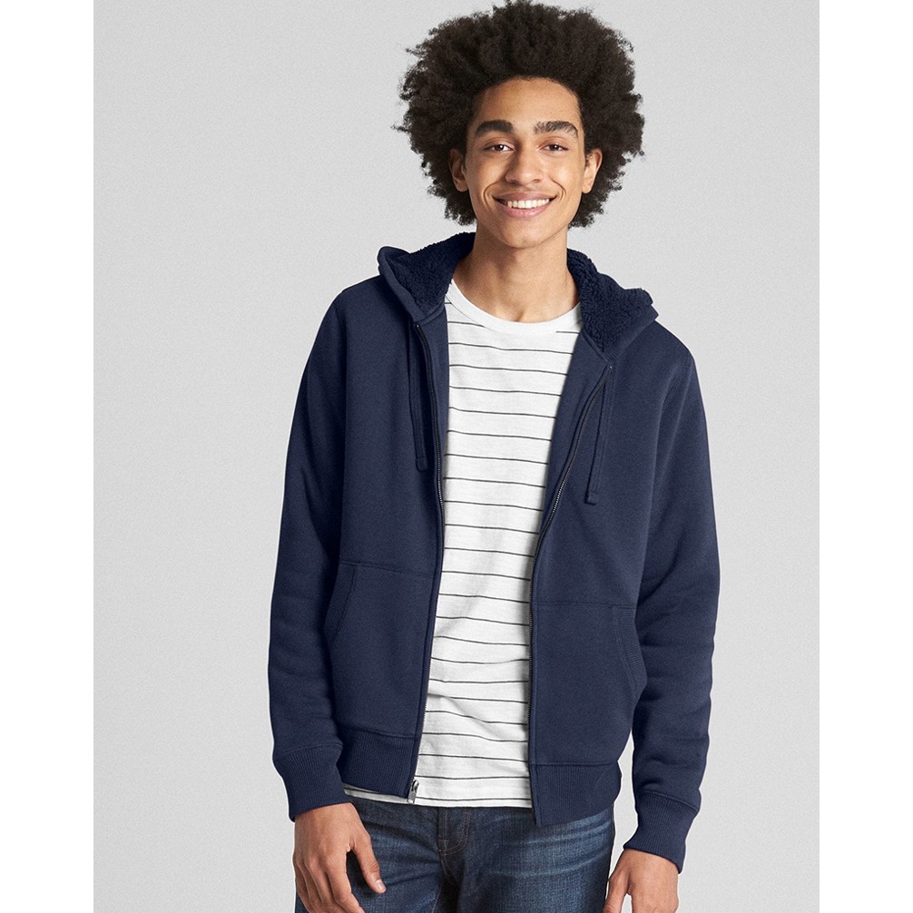 Áo khoác nam hoodie Gap lông cừu xuất xịn AK211