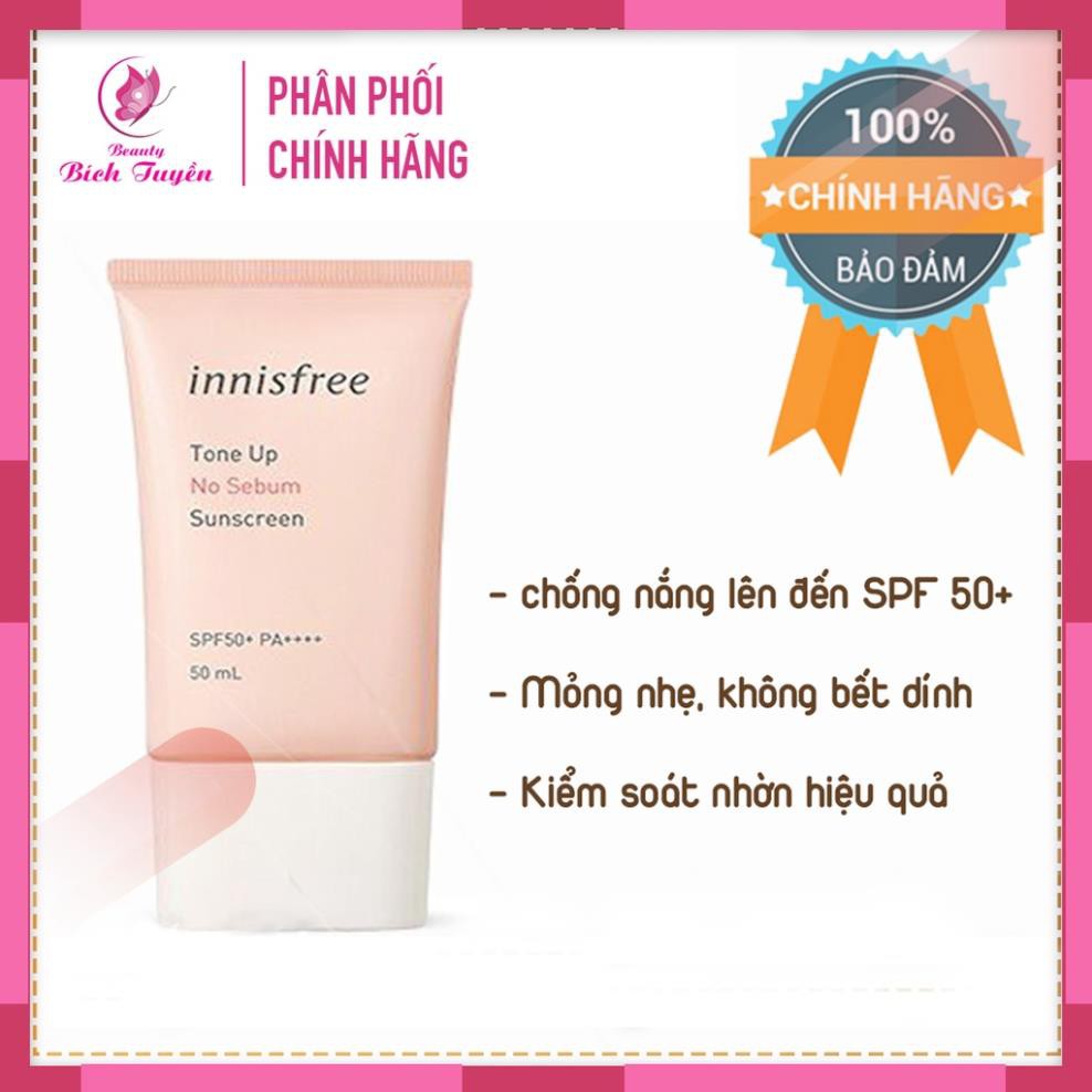 Kem Chống Nắng INNISFREE Tone Up-No Sebum-Sunscreen | BigBuy360 - bigbuy360.vn