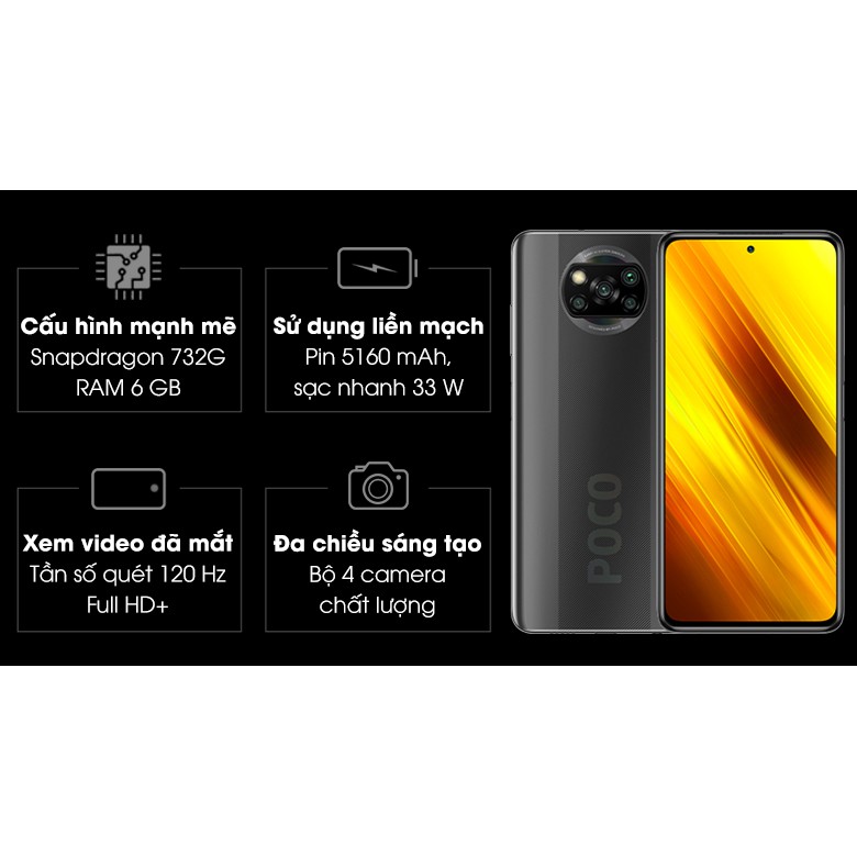 Điện thoại Xiaomi POCO X3 NFC 6/128Gb - Hàng Chính Hãng Phân Phối Digiworld ! | WebRaoVat - webraovat.net.vn