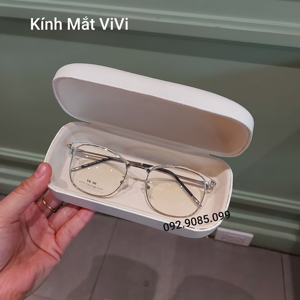 Gọng kính cận kim loại Nam nữ gọng tăm V2713 - Kính thời trang hàn quốc 0 độ + Nhận cắt cận viễn loạn