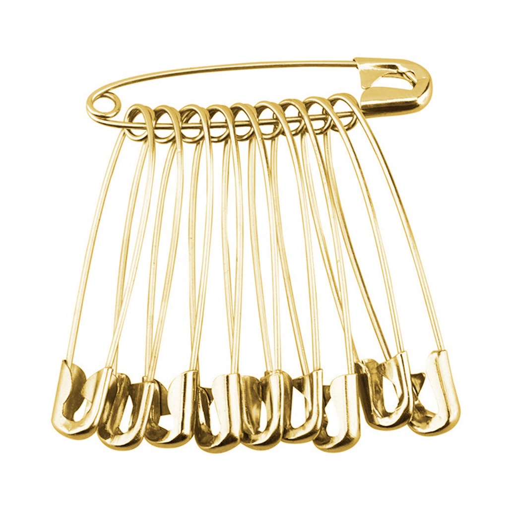 Set 50 kim khâu may bằng kim loại đàn hồi an toàn nhỏ gọn DIY 6x27mm