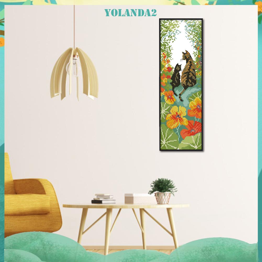 Bộ 14 Tranh Thêu Chữ Thập Họa Tiết Độc Đáo Trang Trí Tường