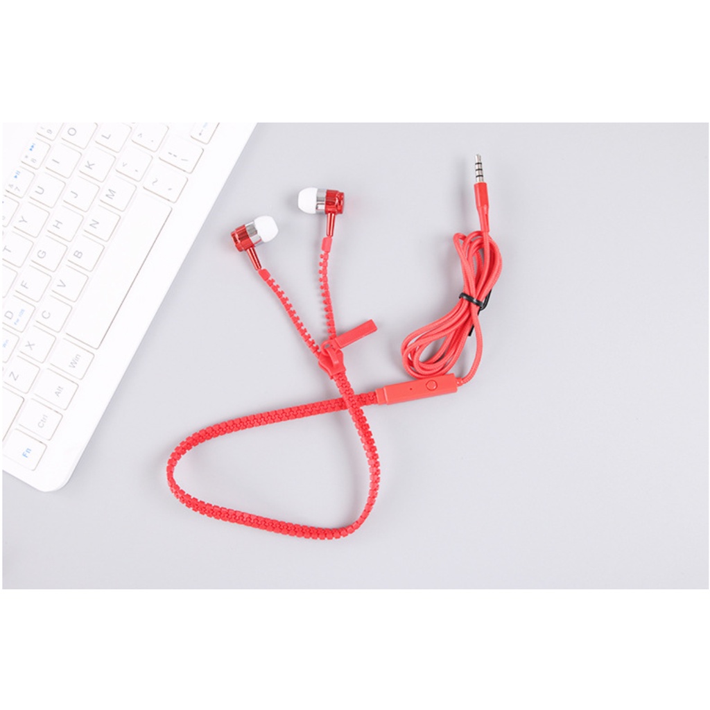 Tai Nghe Headphone Khoá kéo Đủ Màu Giá Rẻ - Hàng Có Sẵn